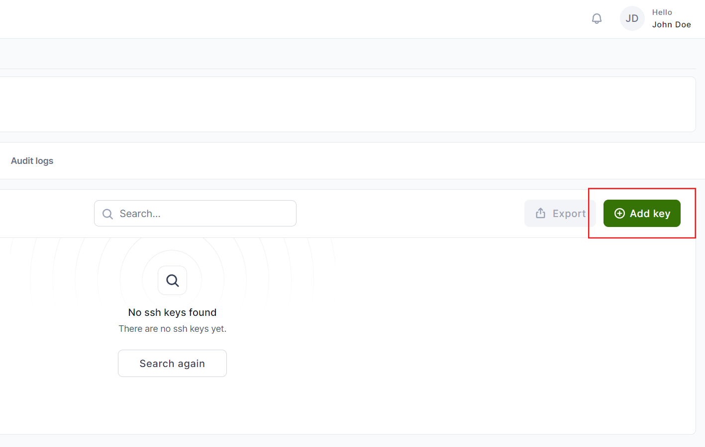 Waldur SSH iestatījumi